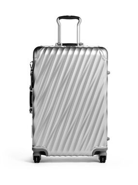 Tumi 19 Degree Aluminum Large Checked Suitcase - Silver